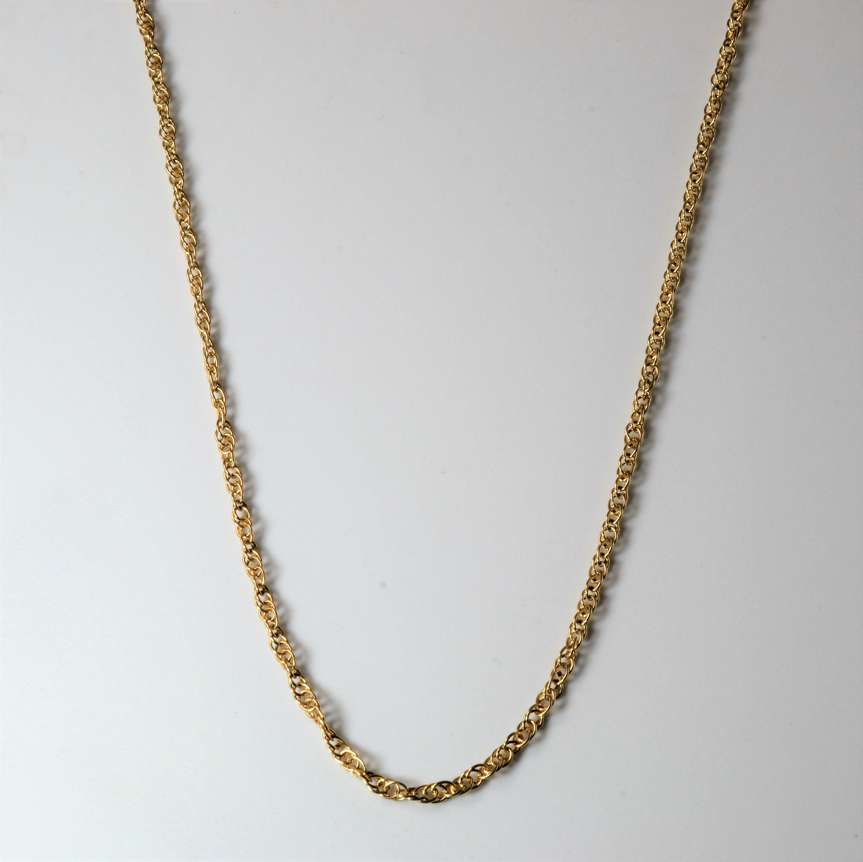 10k Yellow Gold Prince of Whales Chain | 18"|