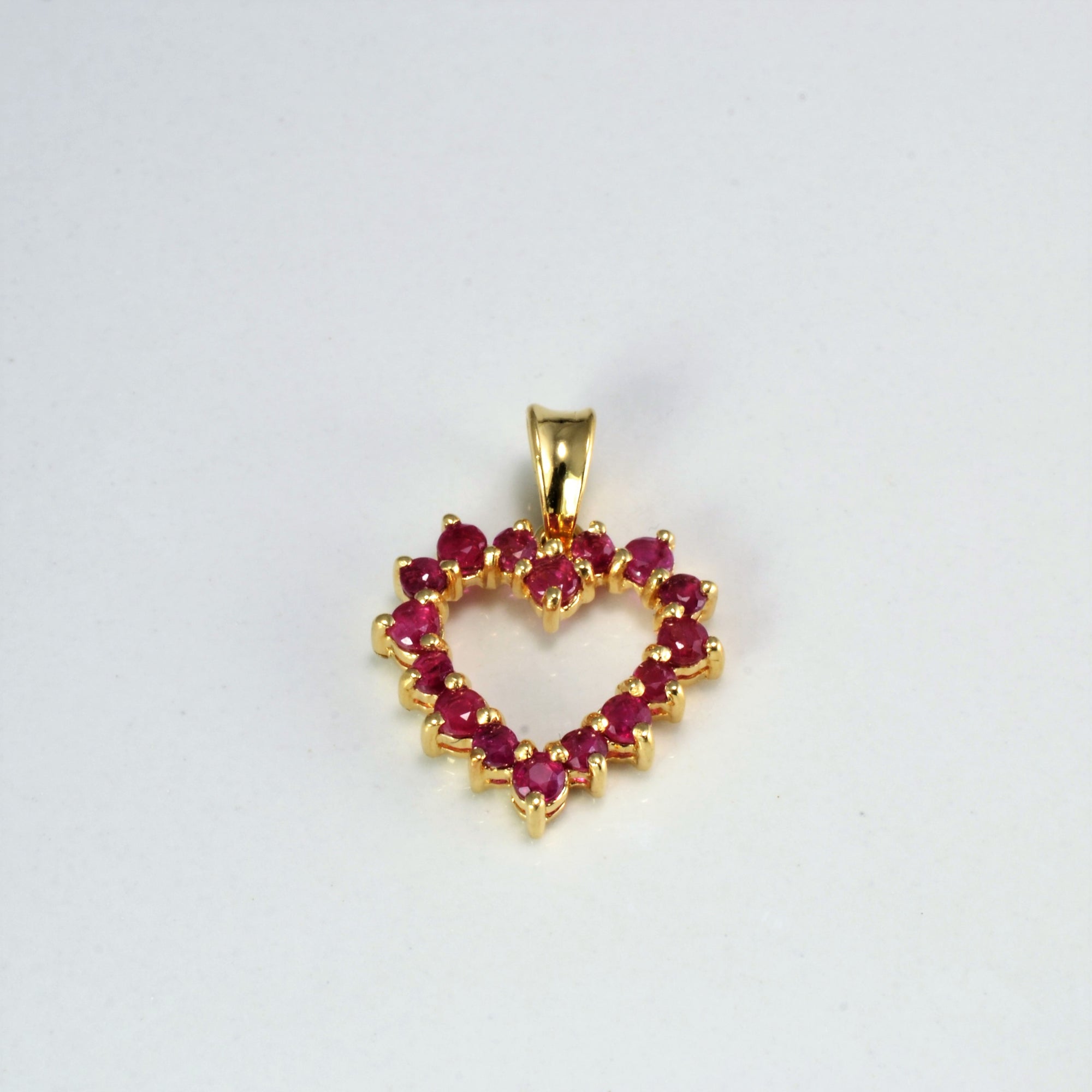 Ruby Heart Pendant