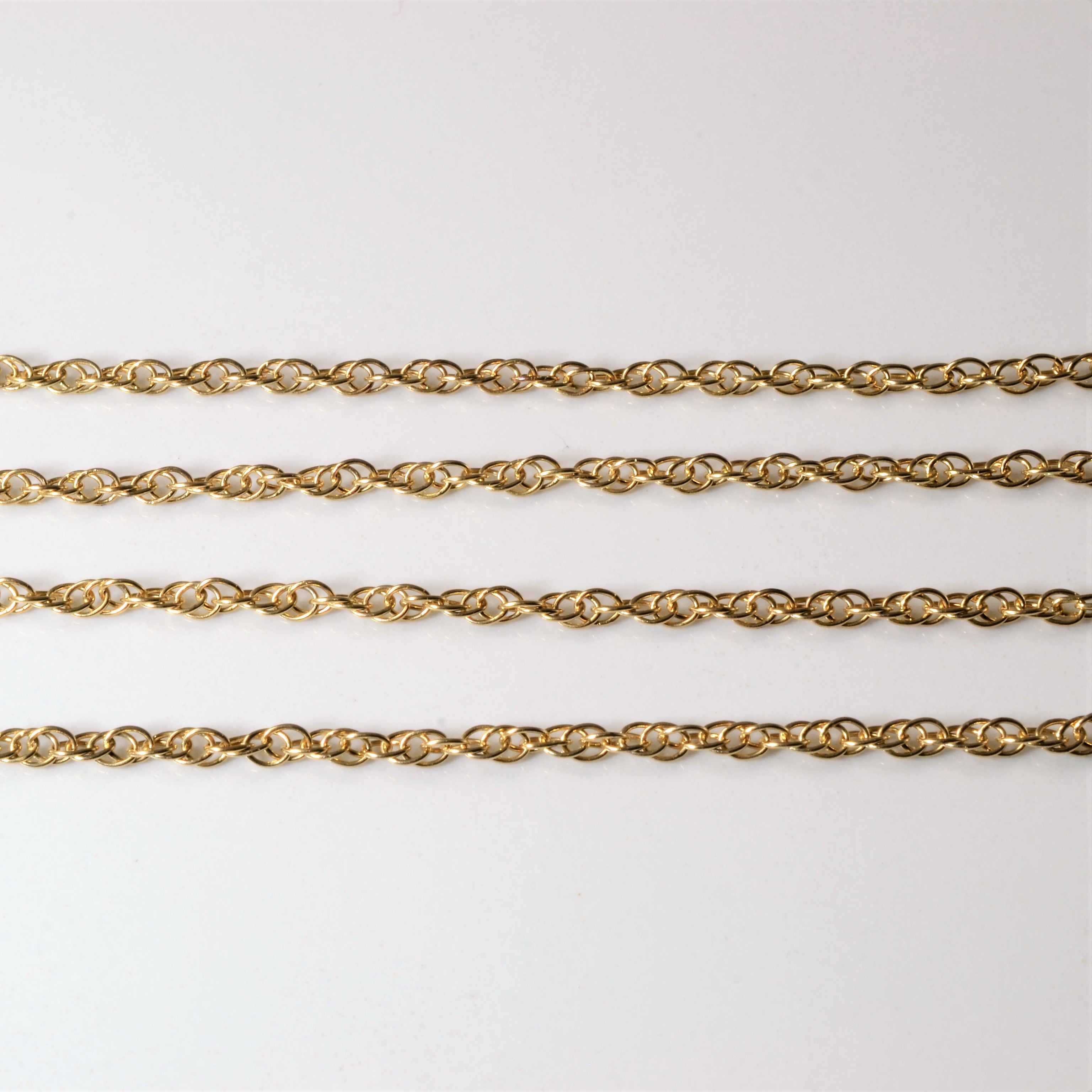 10k Yellow Gold Prince of Whales Chain | 18"|