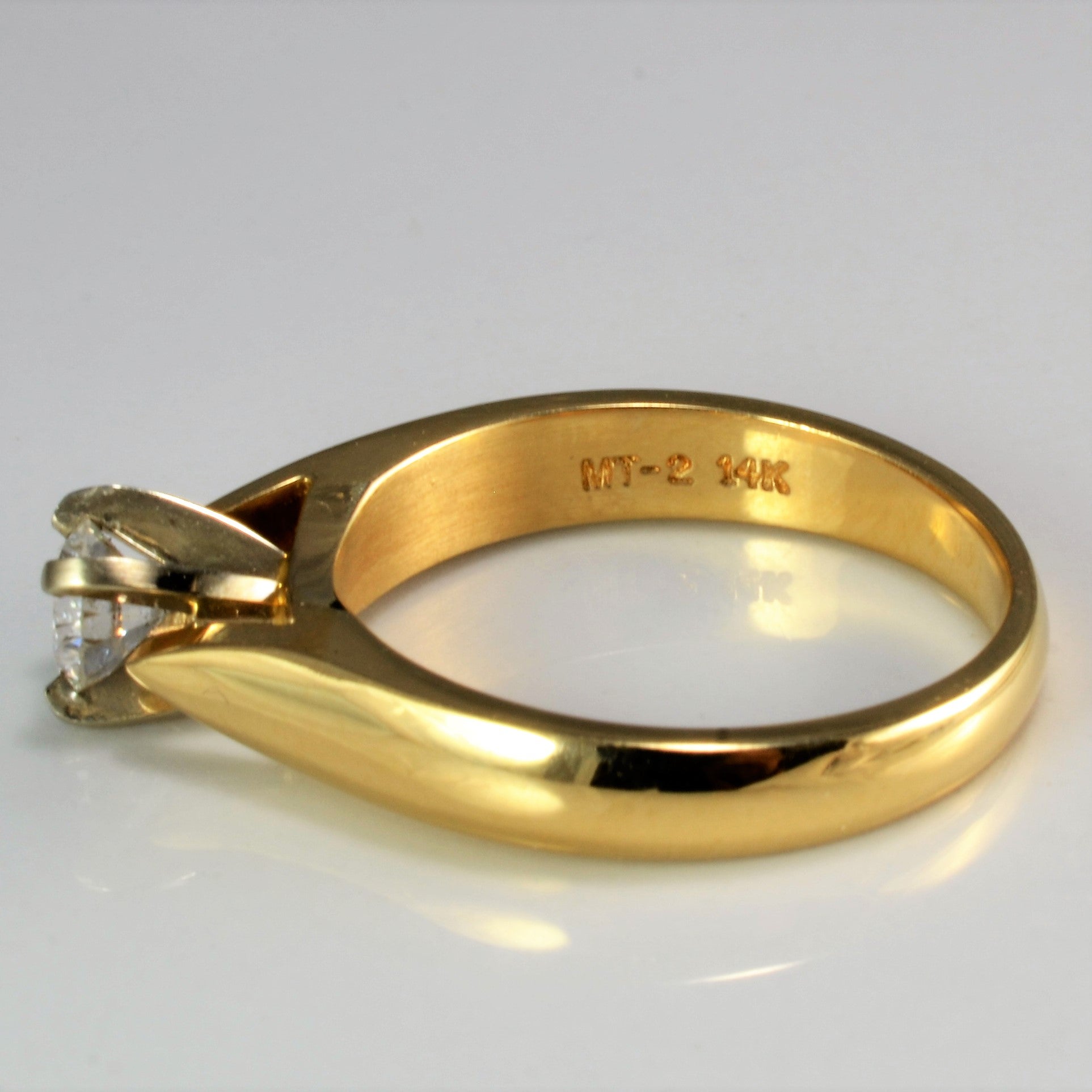 Solitaire Diamond Engagement Ring | 0.43 ct, SZ 6.75 |