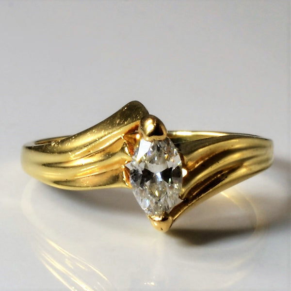 Bypass Marquise Diamond Ring | 0.35ct | SZ 6.75 |
