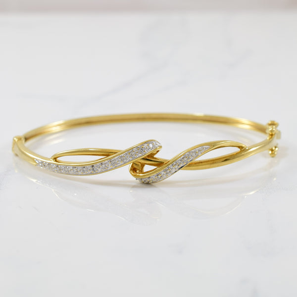 Bypass Diamond Bangle | 0.09ctw | 7