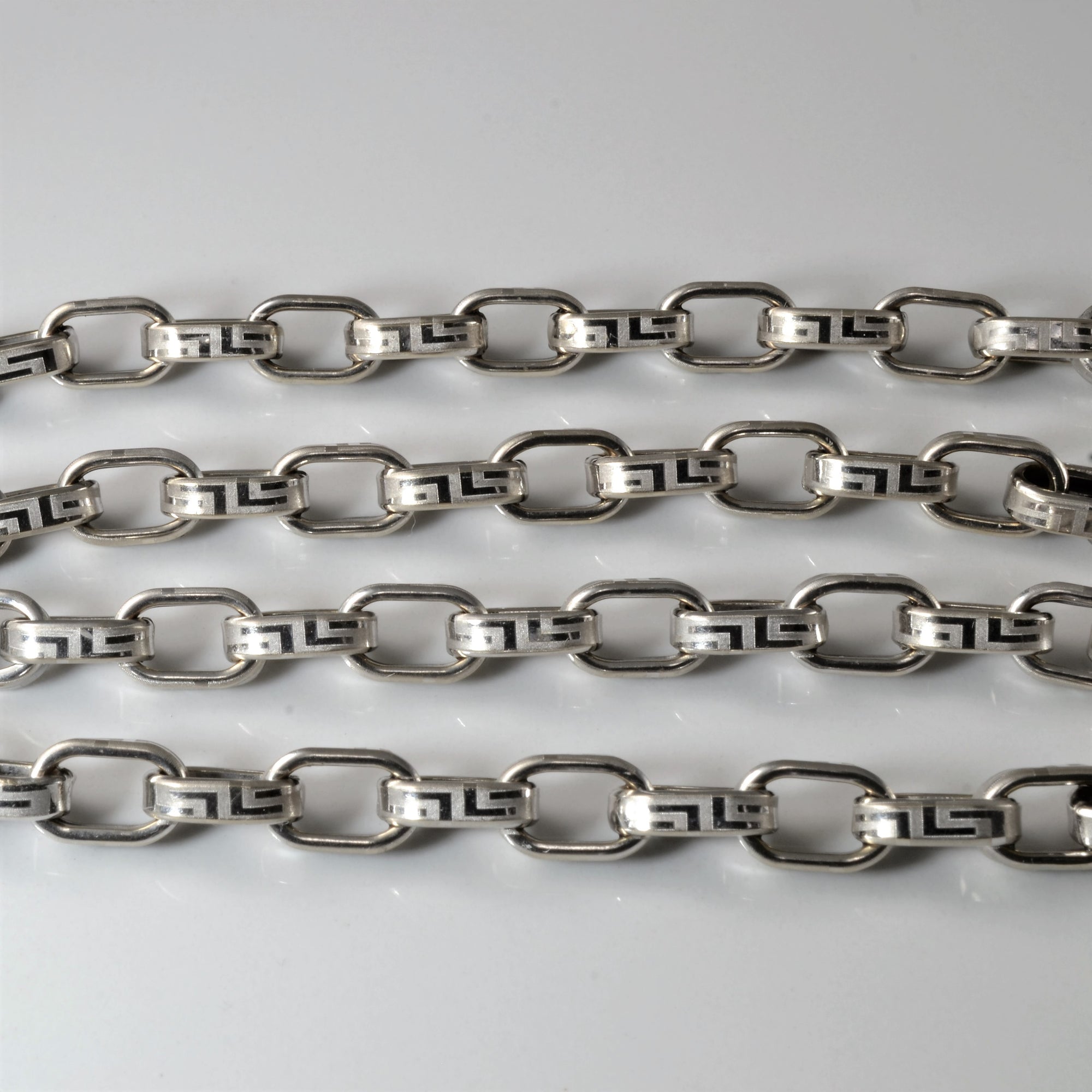 18k White Gold Cable Chain | 20