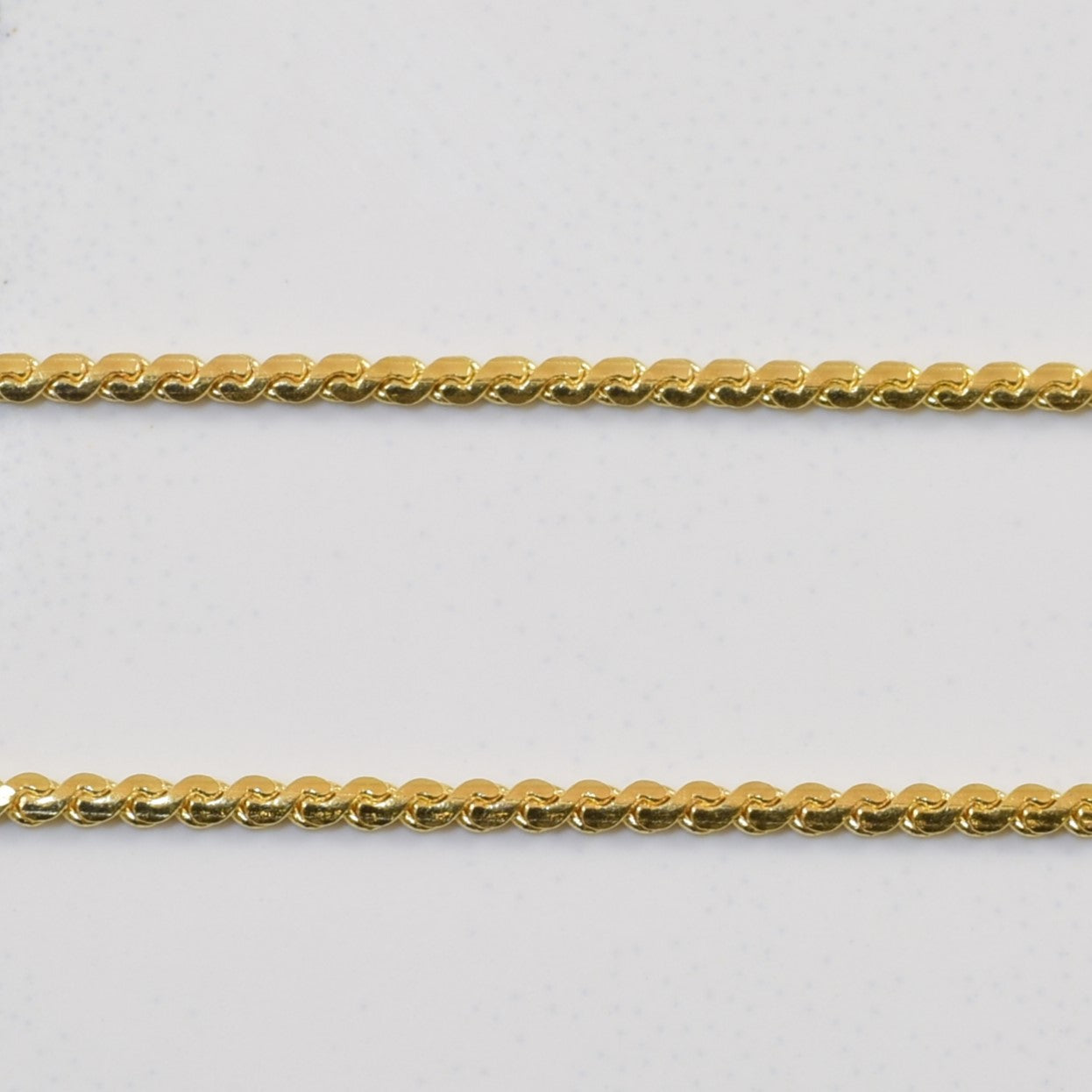 18k Yellow Gold Serpentine Chain | 19.5