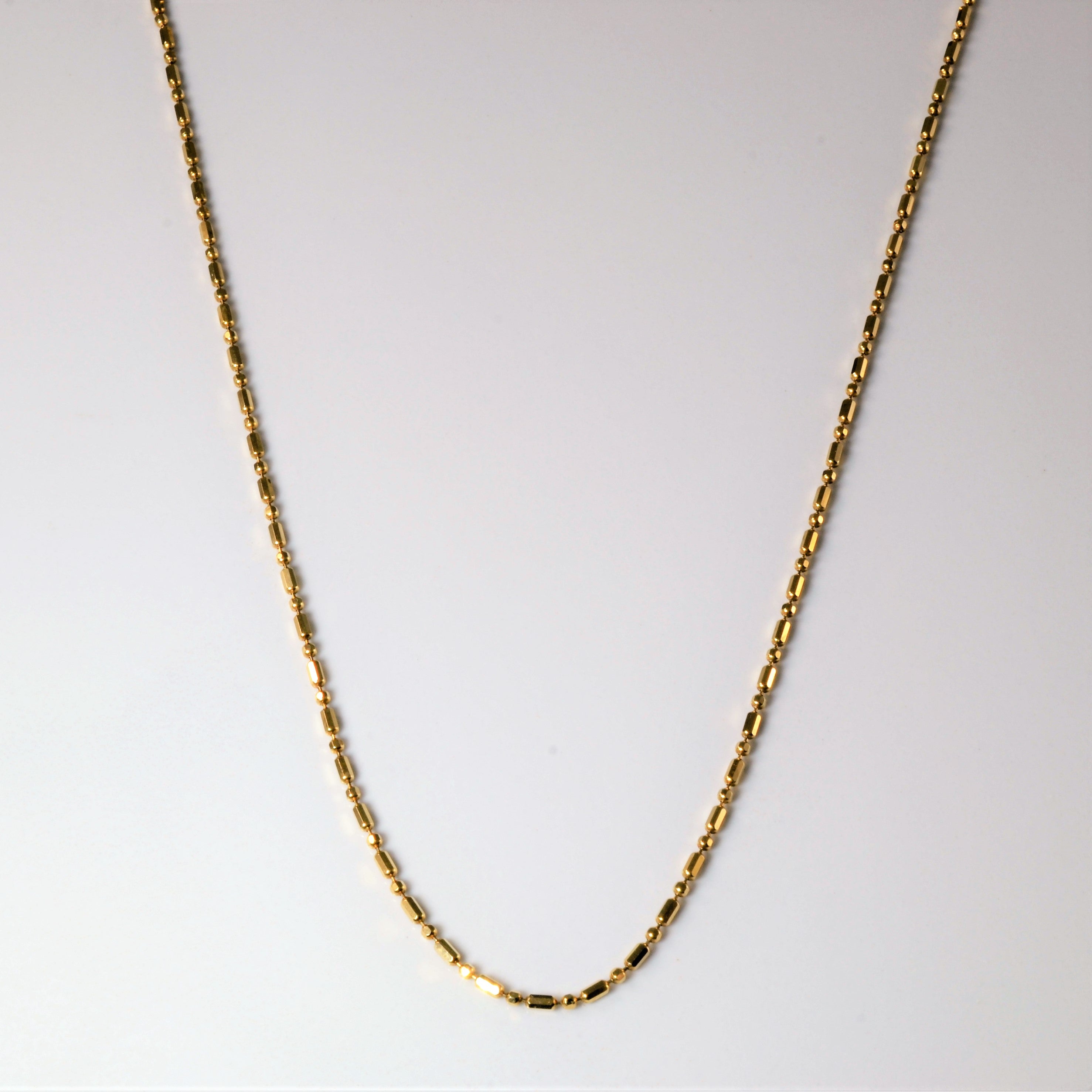 10k Yellow Gold Long & Short Chain | 18" |