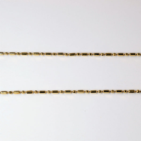 10k Yellow Gold Long & Short Chain | 18