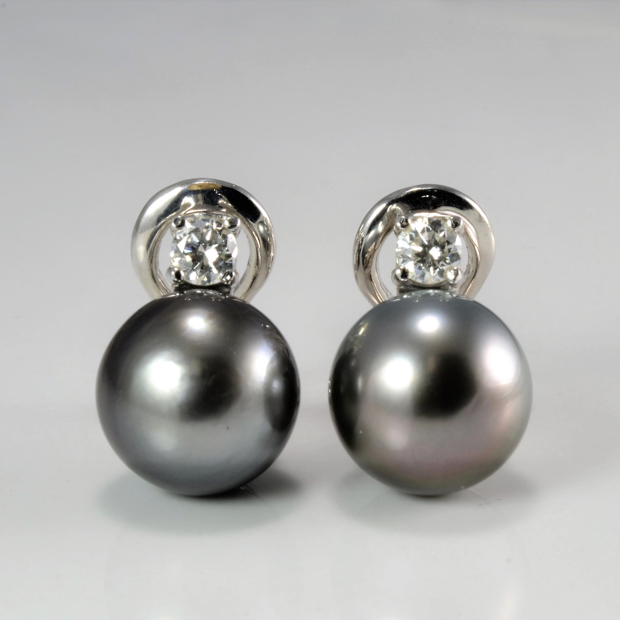 Pearl & Diamond Clip Earrings | 0.32 ctw |
