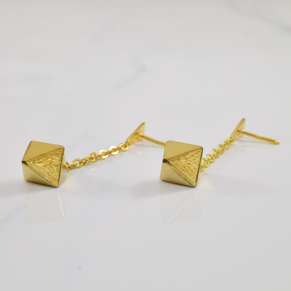 10k Yellow Gold Drop Earrings |