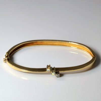Three Stone Diamond Bangle | 0.09ctw | 6.5