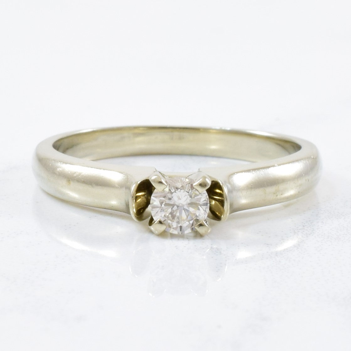 Diamond Solitaire Engagement Ring | 0.20ct | SZ 6.5 |