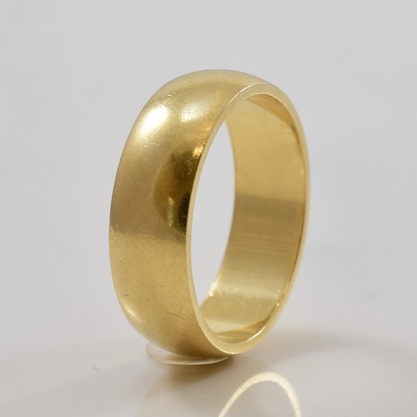 Bague de cigare classique en or jaune | Taille 4,75 | 