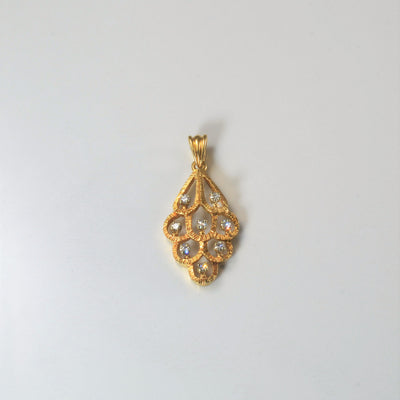 Open Work Diamond Drop Pendant | 0.20ctw |