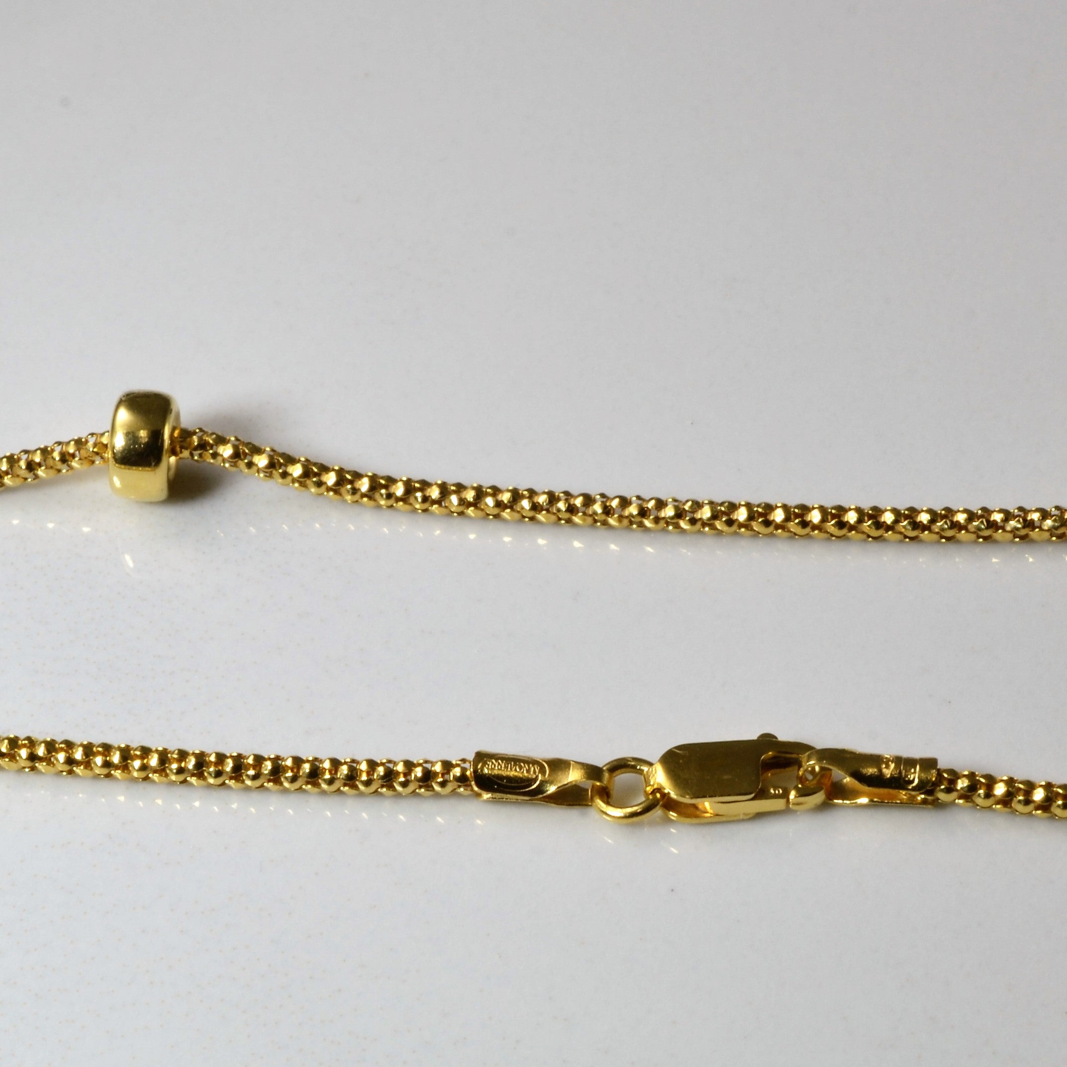 Gold Bead Chain Necklace | 18" |