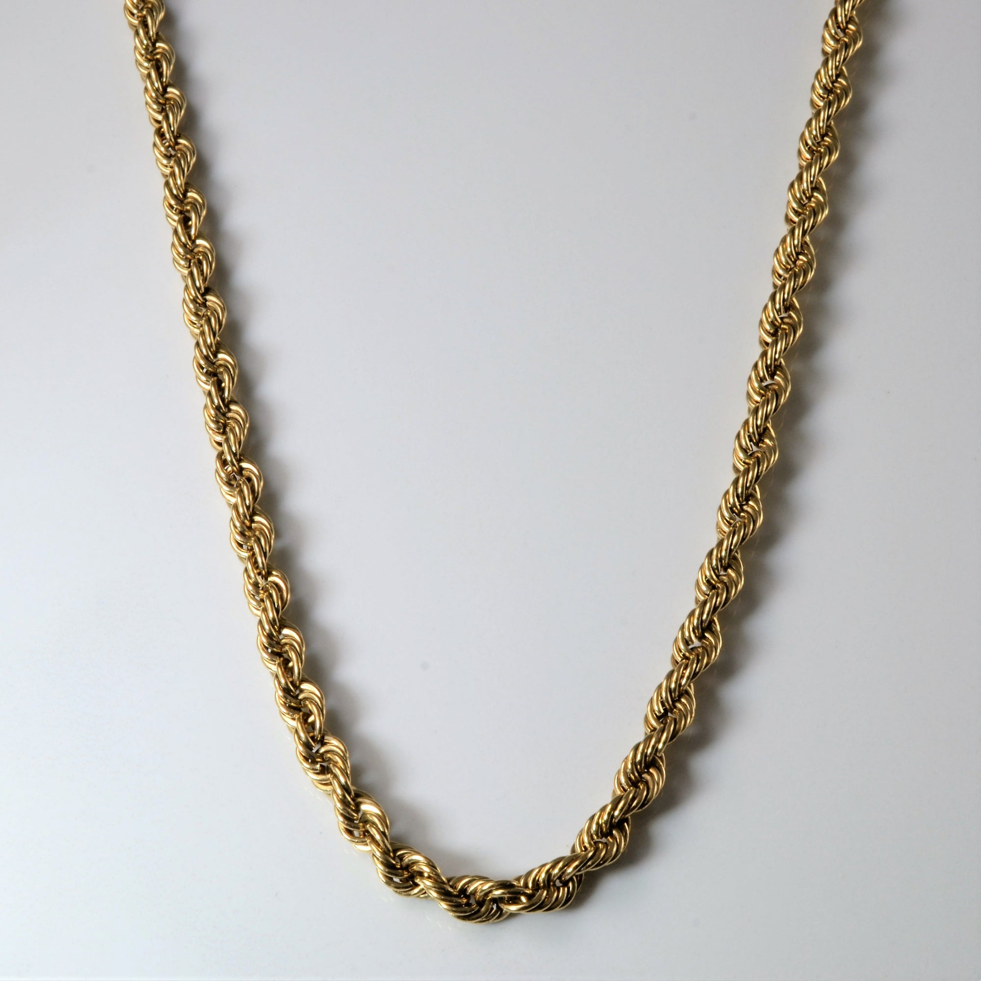 10k Yellow Gold Rope Chain | 20