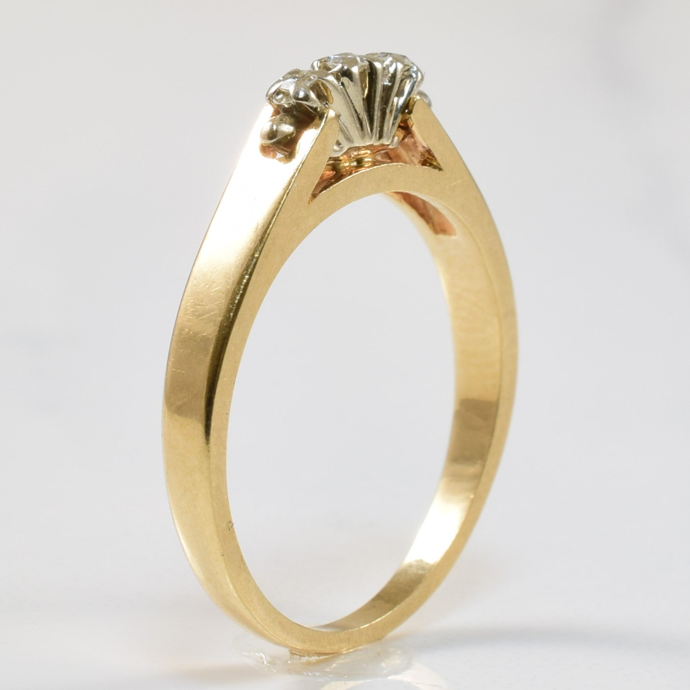 Three Stone Diamond Ring | 0.03ctw | SZ 6.5 |