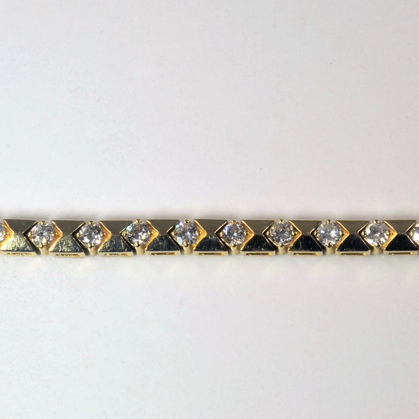 Diamond Line Bracelet | 2.86ctw I2/3 H/I | 6.5