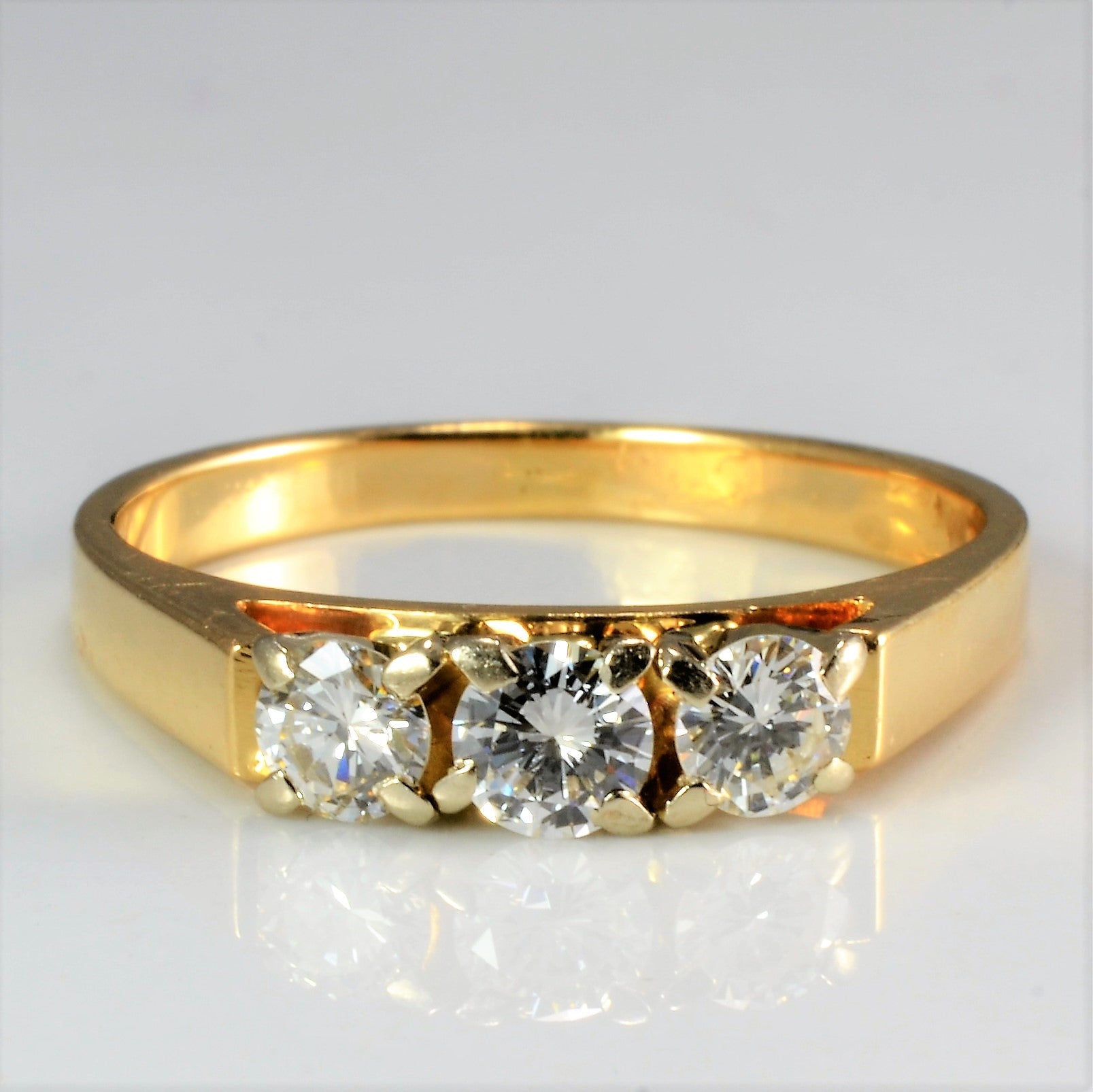 Three Stone Diamond Ring | 0.45 ctw, SZ 6 |