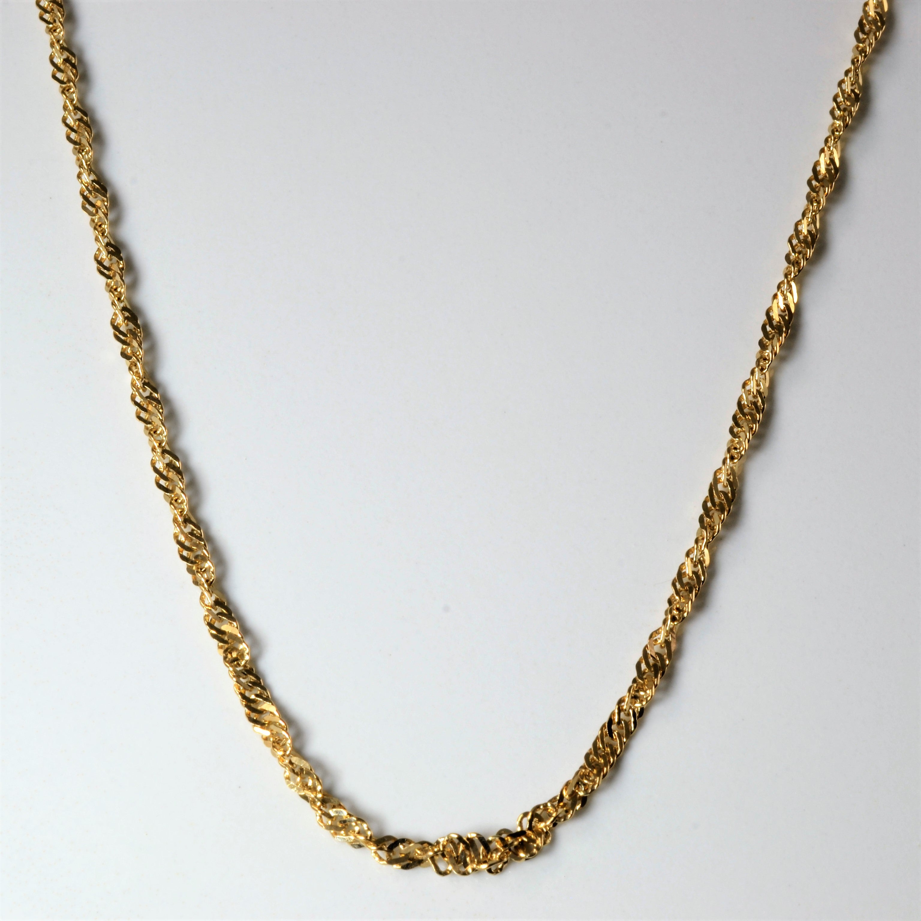 10k Yellow Gold Singapore Chain | 20" |