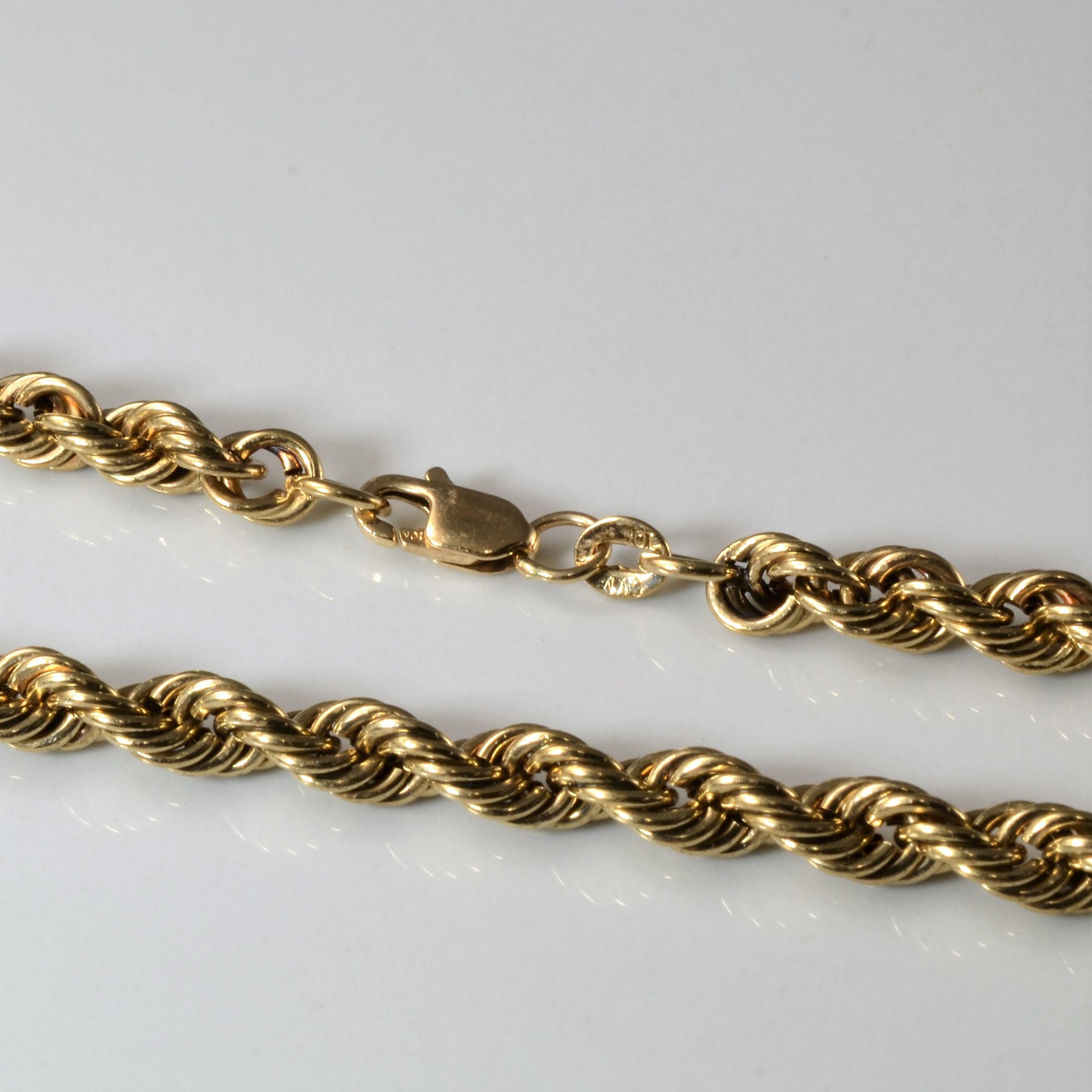 10k Yellow Gold Rope Chain | 20