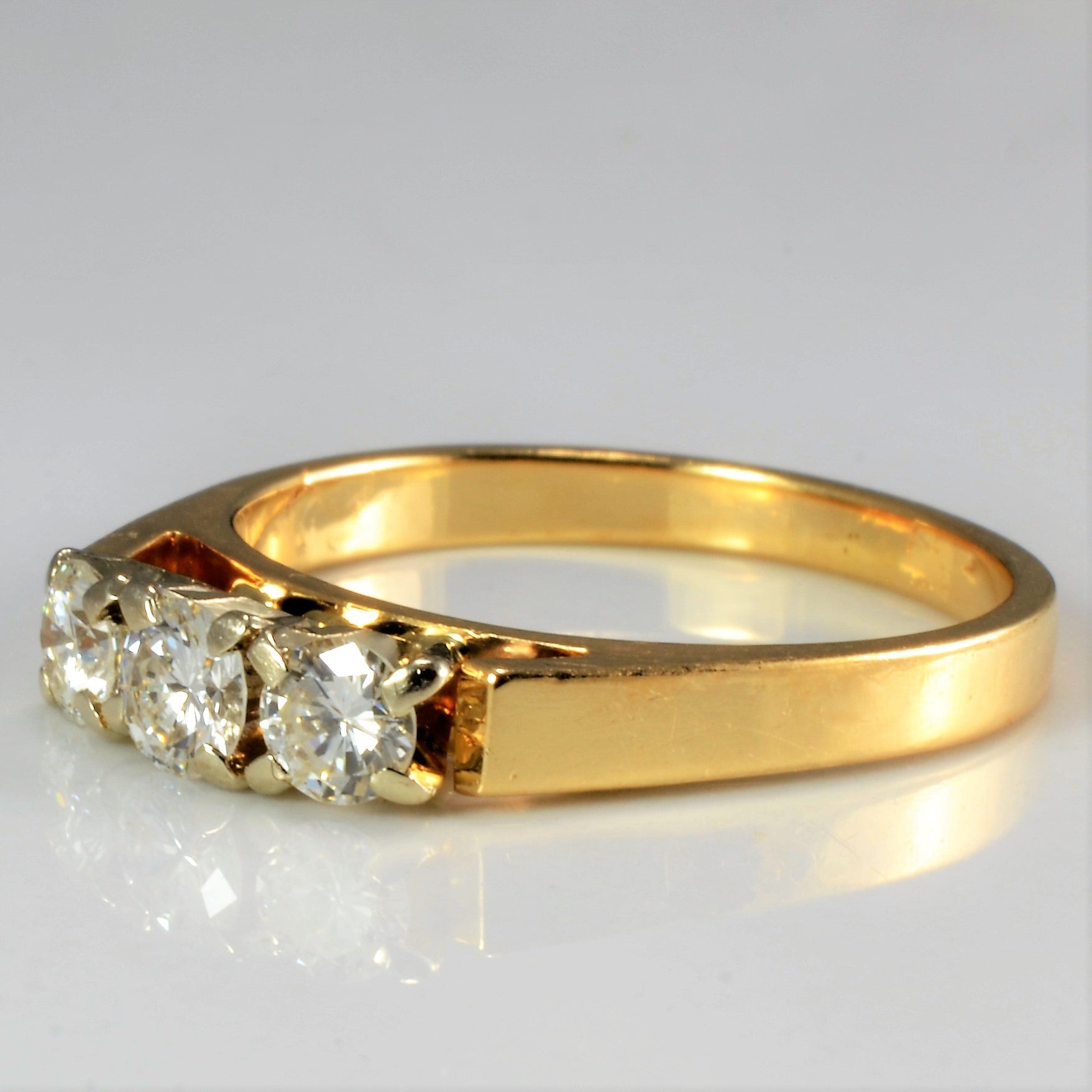 Three Stone Diamond Ring | 0.45 ctw, SZ 6 |