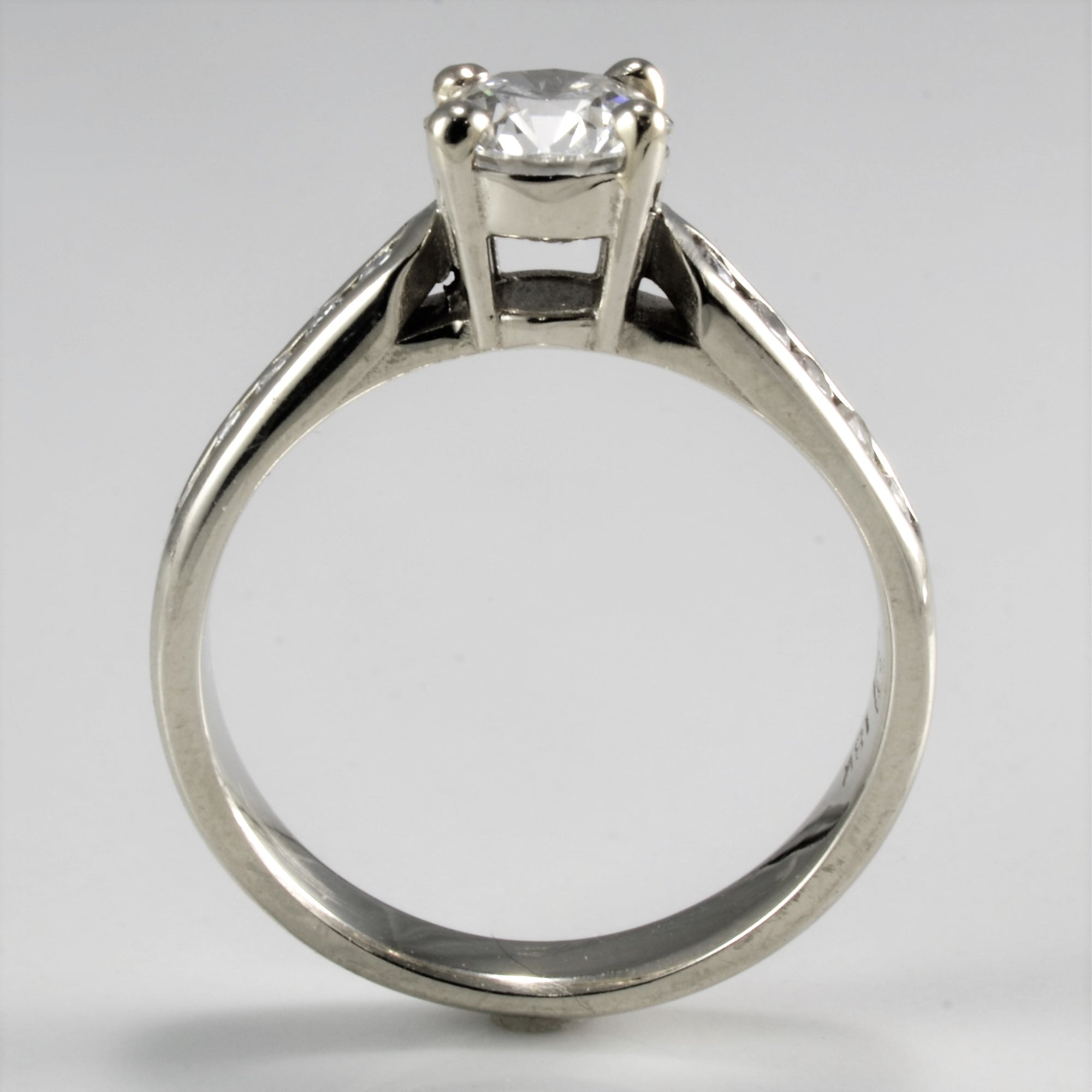 Canadian Diamond Channel Engagement Ring | 0.86 ctw, SZ 5|