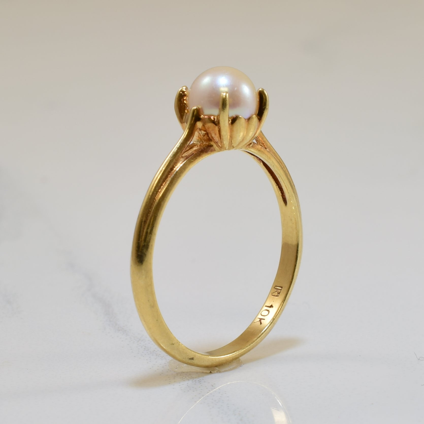 Solitaire Pearl Ring | 1.15ct | SZ 6 |