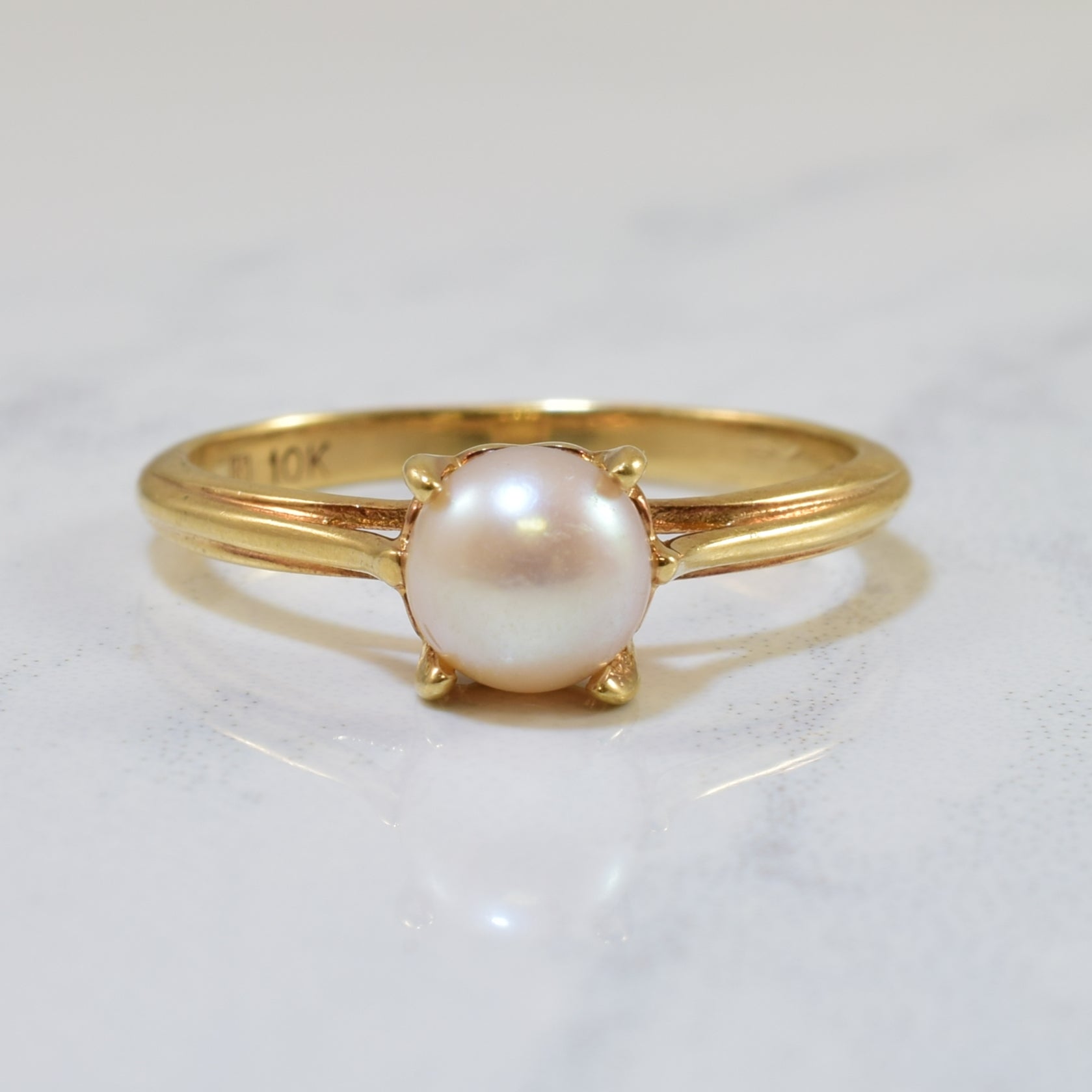 Solitaire Pearl Ring | 1.15ct | SZ 6 |