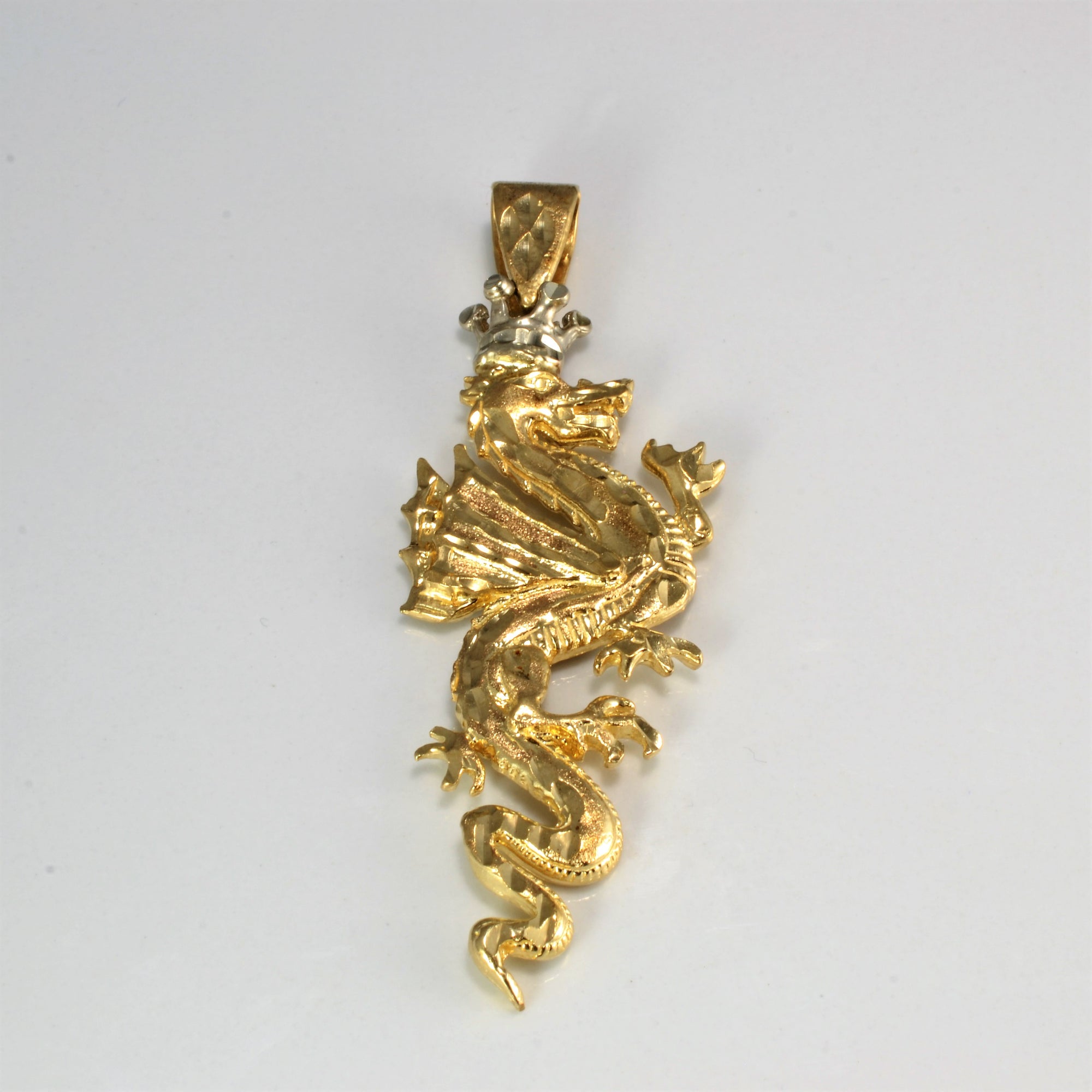 Yellow Gold Dragon Pendant