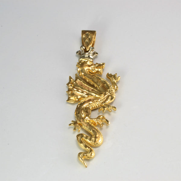 Yellow Gold Dragon Pendant