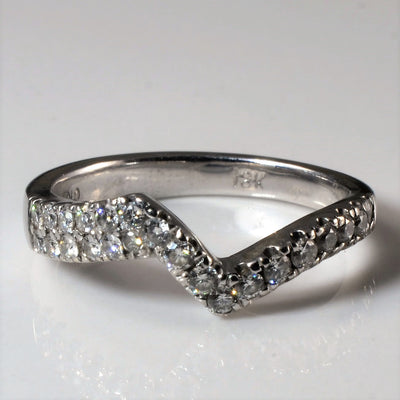 Abstract Diamond Contour Band | 0.32ctw | SZ 4.5 |