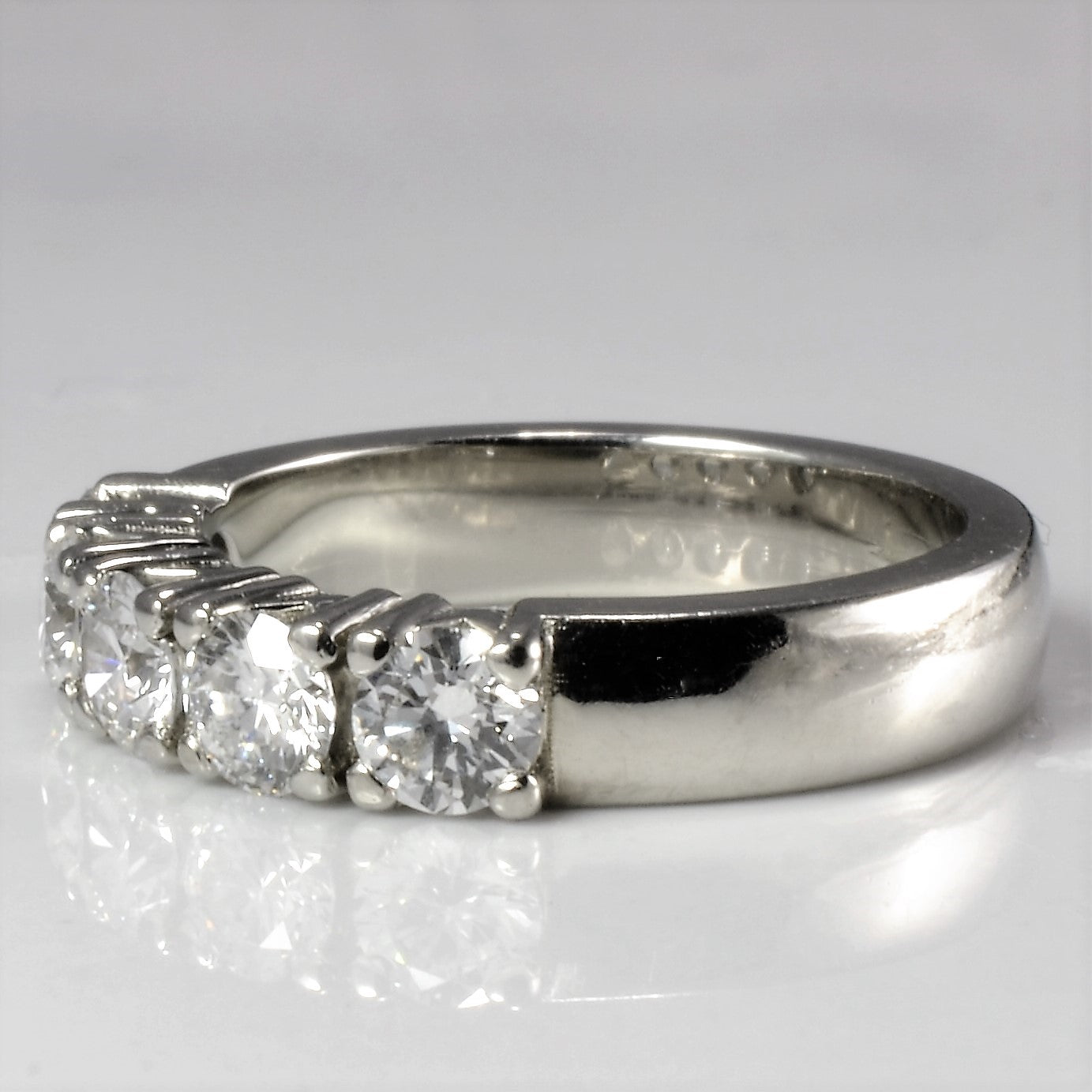 Five Stone Diamond Wedding Ring | 0.85 ctw, SZ 4 |