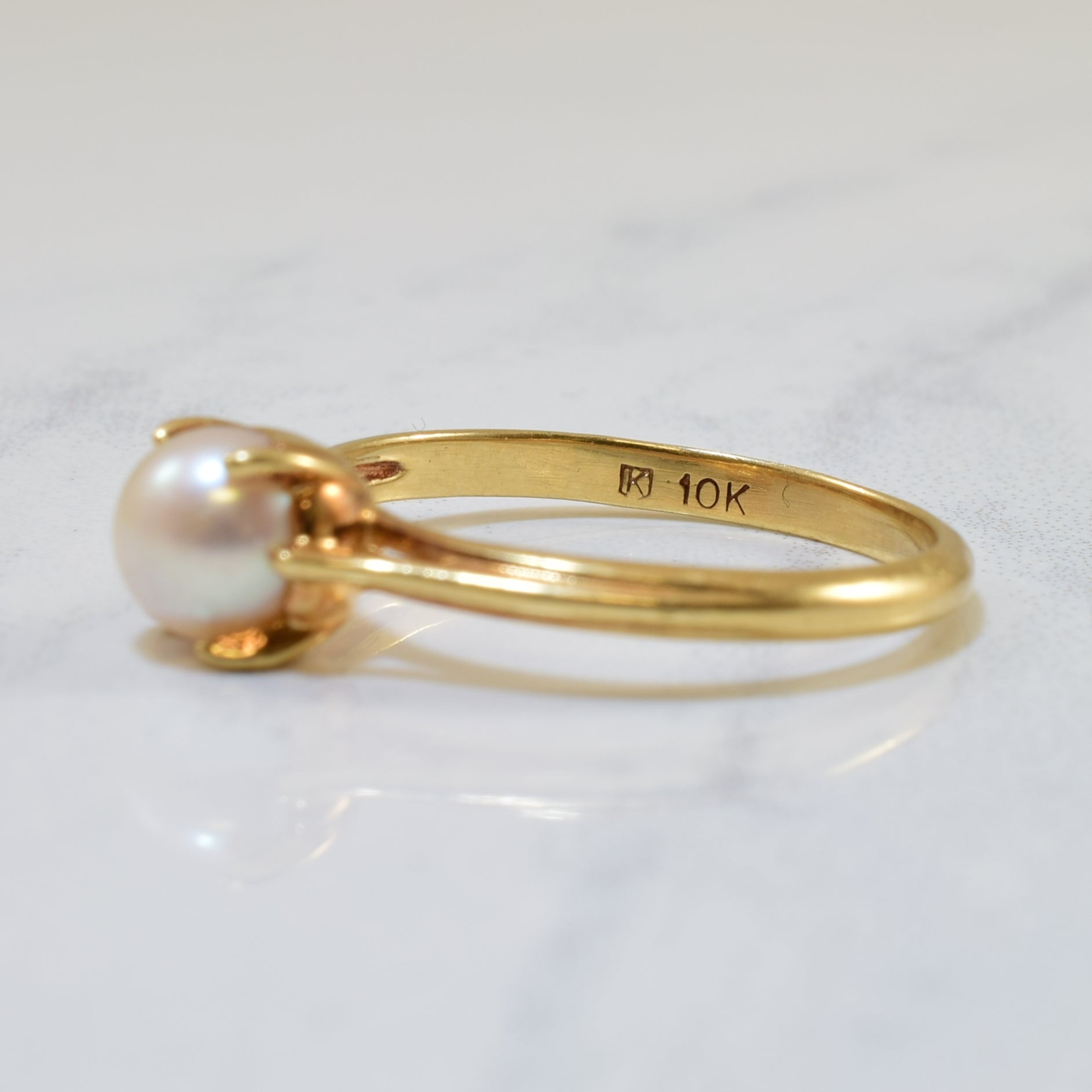Solitaire Pearl Ring | 1.15ct | SZ 6 |