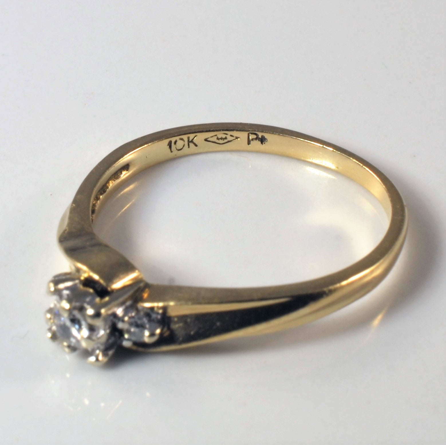 Three Stone Diamond Promise Ring | 0.08ctw | SZ 6.5 |