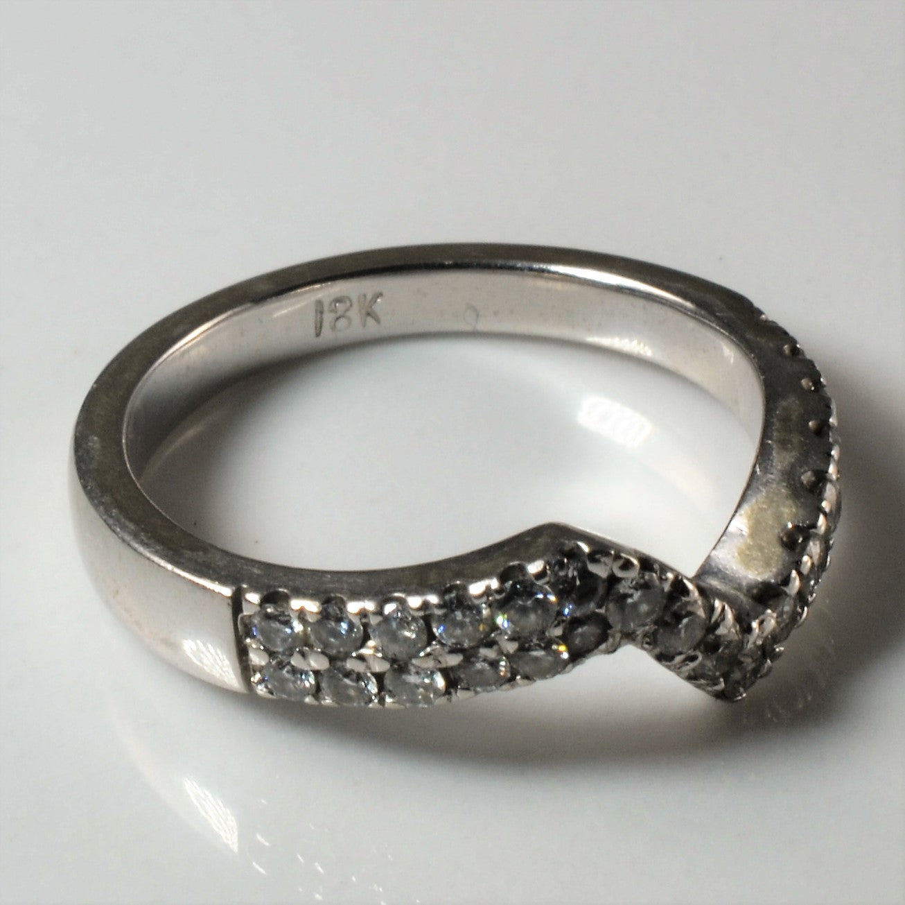 Abstract Diamond Contour Band | 0.32ctw | SZ 4.5 |