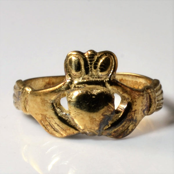 Vintage 9k Gold Claddagh Ring | SZ 3 |