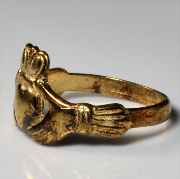 Vintage 9k Gold Claddagh Ring | SZ 3 |