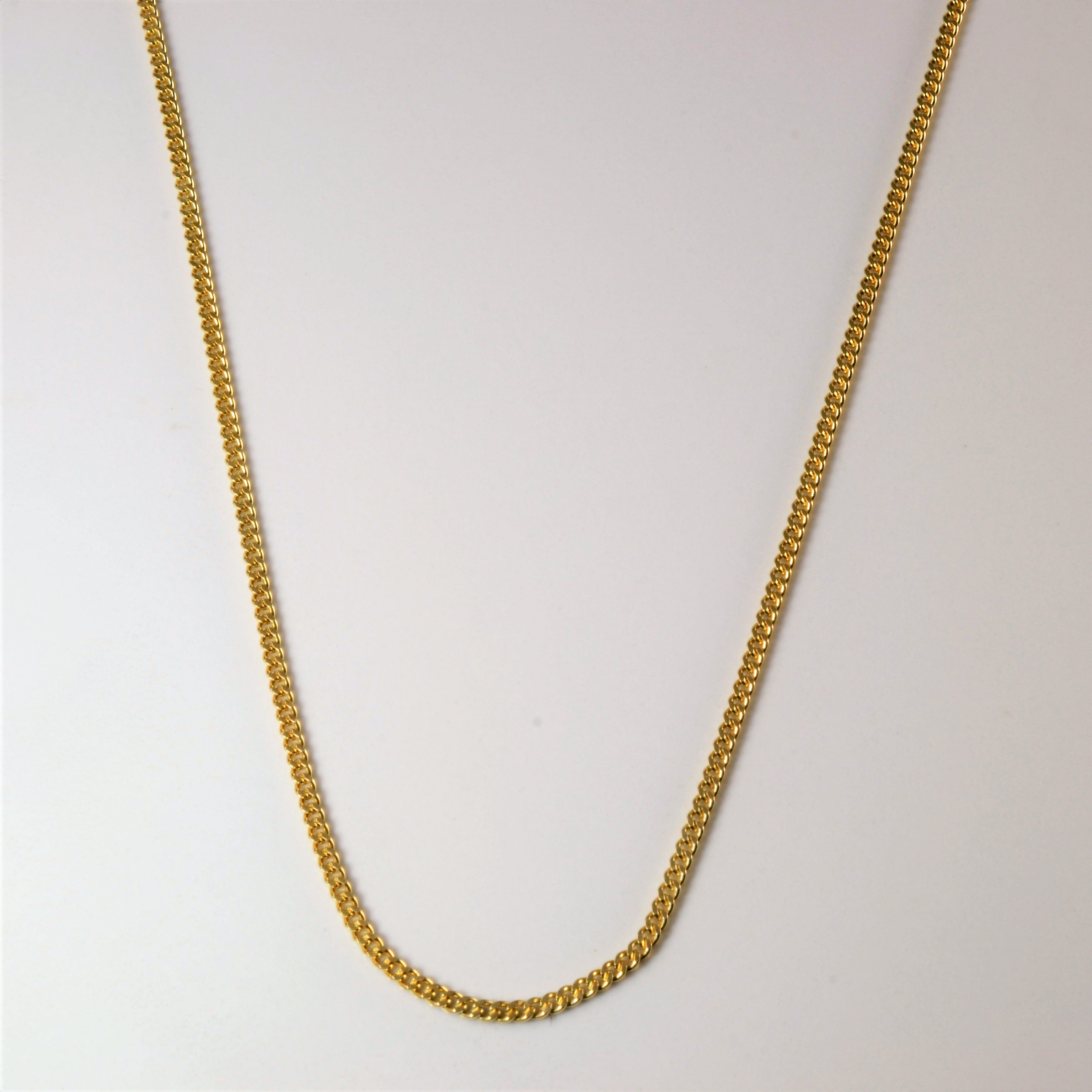 14k Yellow Gold Curb Chain | 28" |