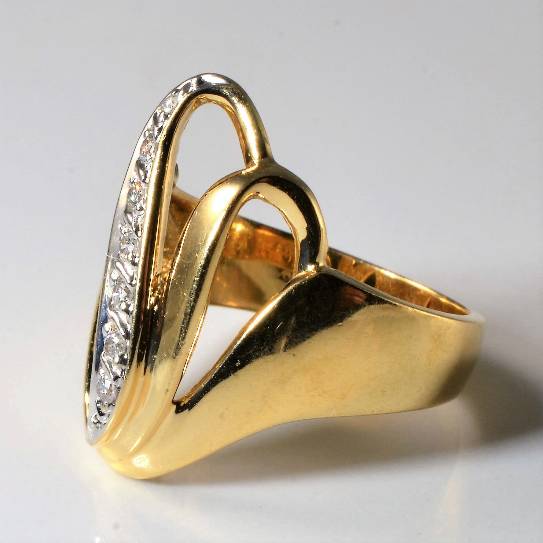 Diamond Wave Cocktail Ring | 0.07ctw | SZ 7 |