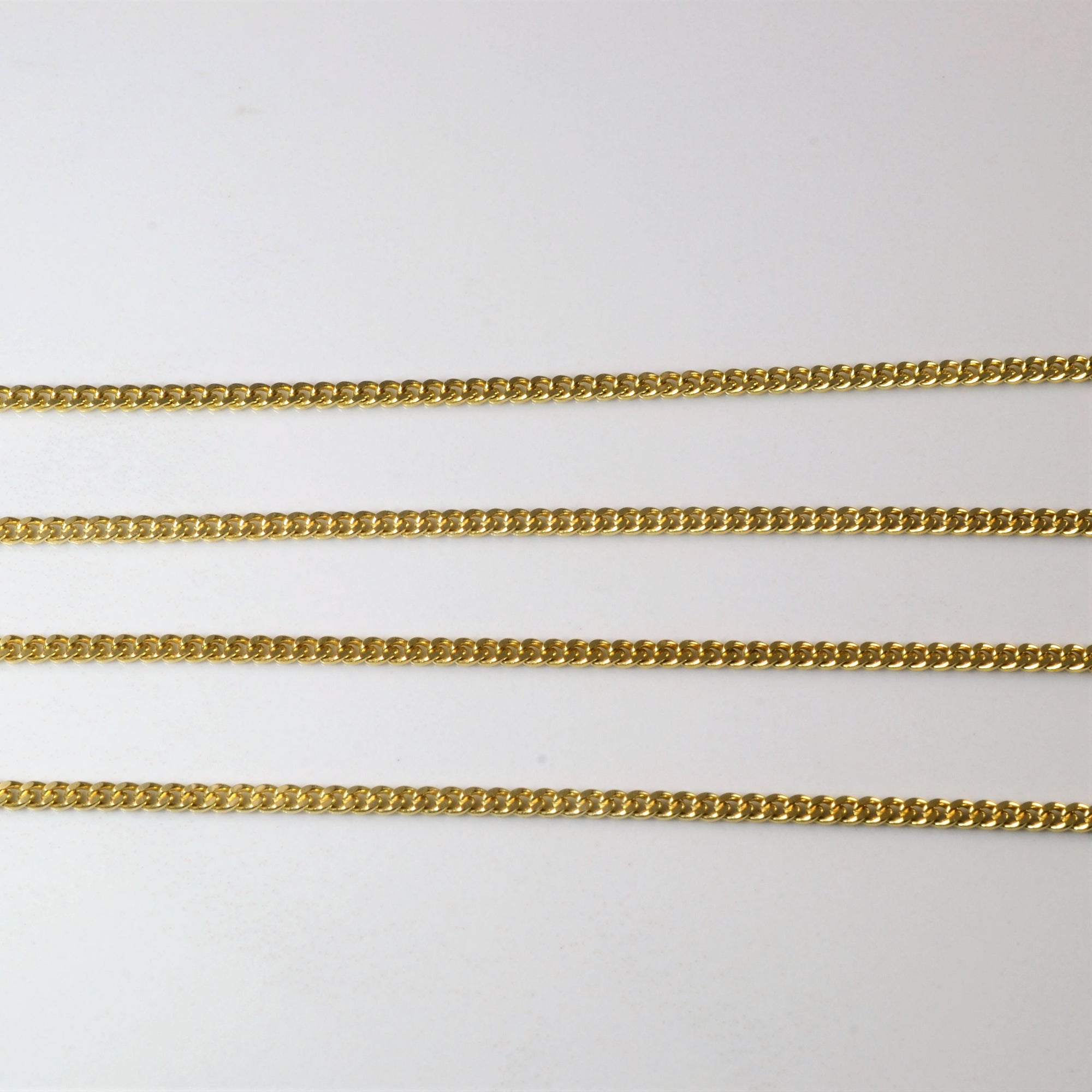 14k Yellow Gold Curb Chain | 28