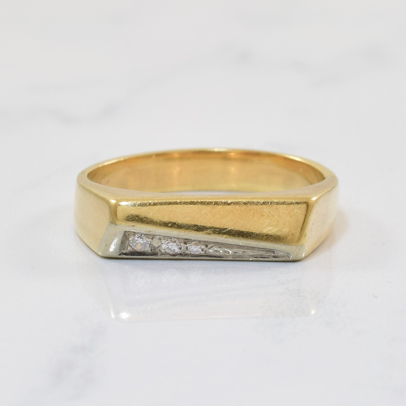 Flat Face Diamond Band | 0.02ctw | SZ 7 |
