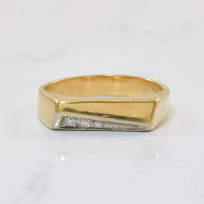 Flat Face Diamond Band | 0.02ctw | SZ 7 |