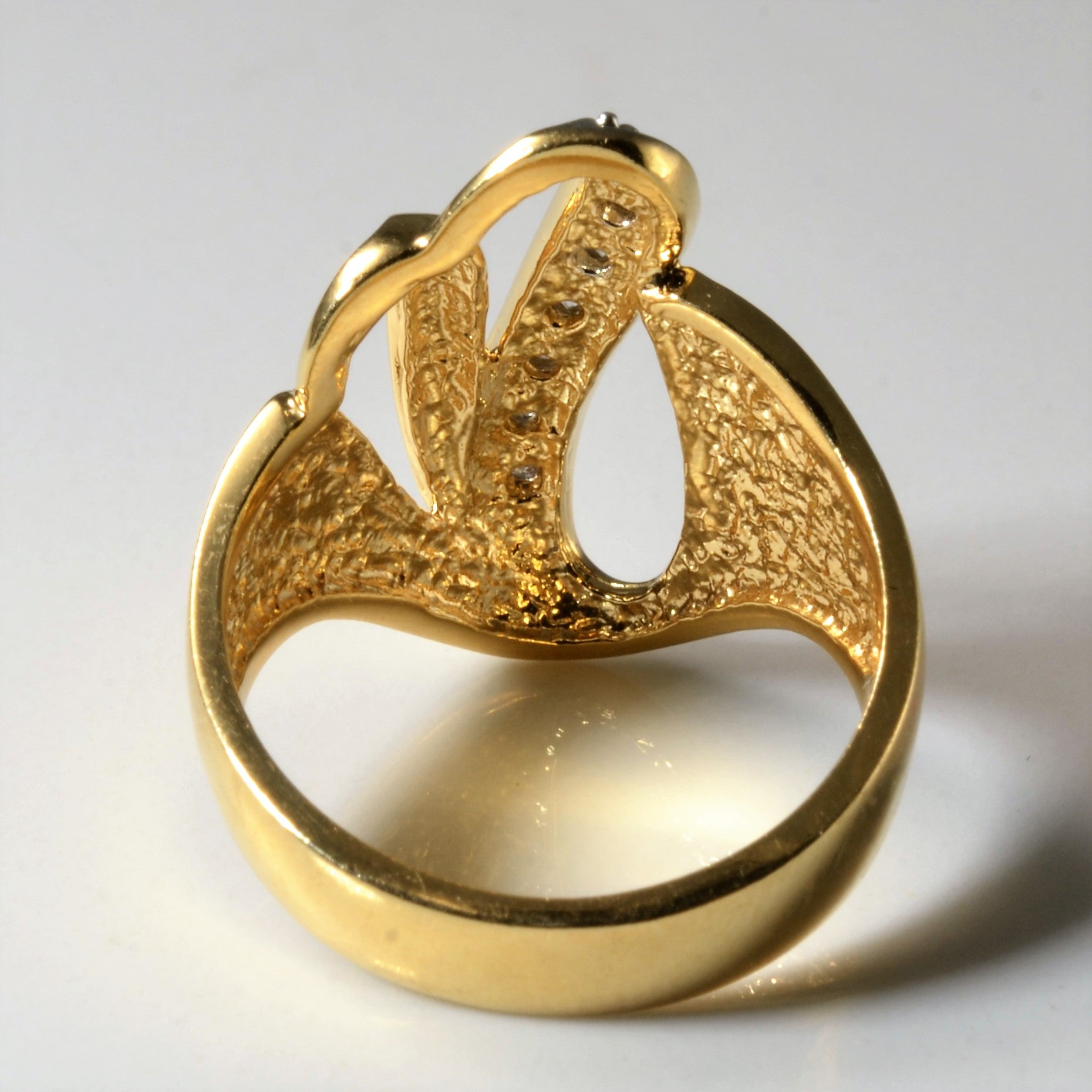Diamond Wave Cocktail Ring | 0.07ctw | SZ 7 |