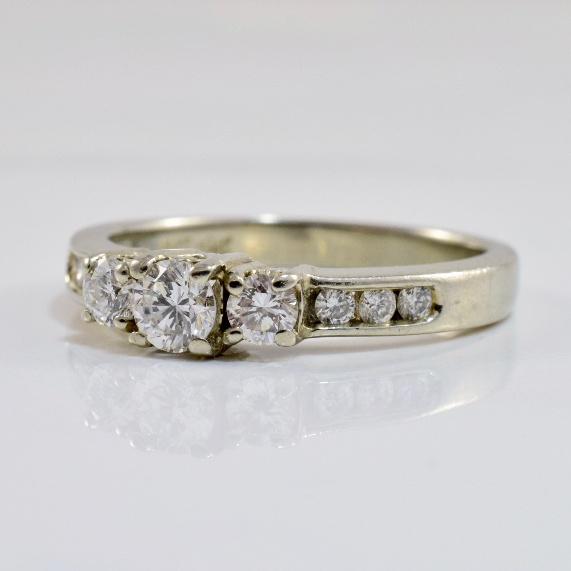 Three Stone Diamond Engagement Ring | 0.55 ctw SZ 5.75 |
