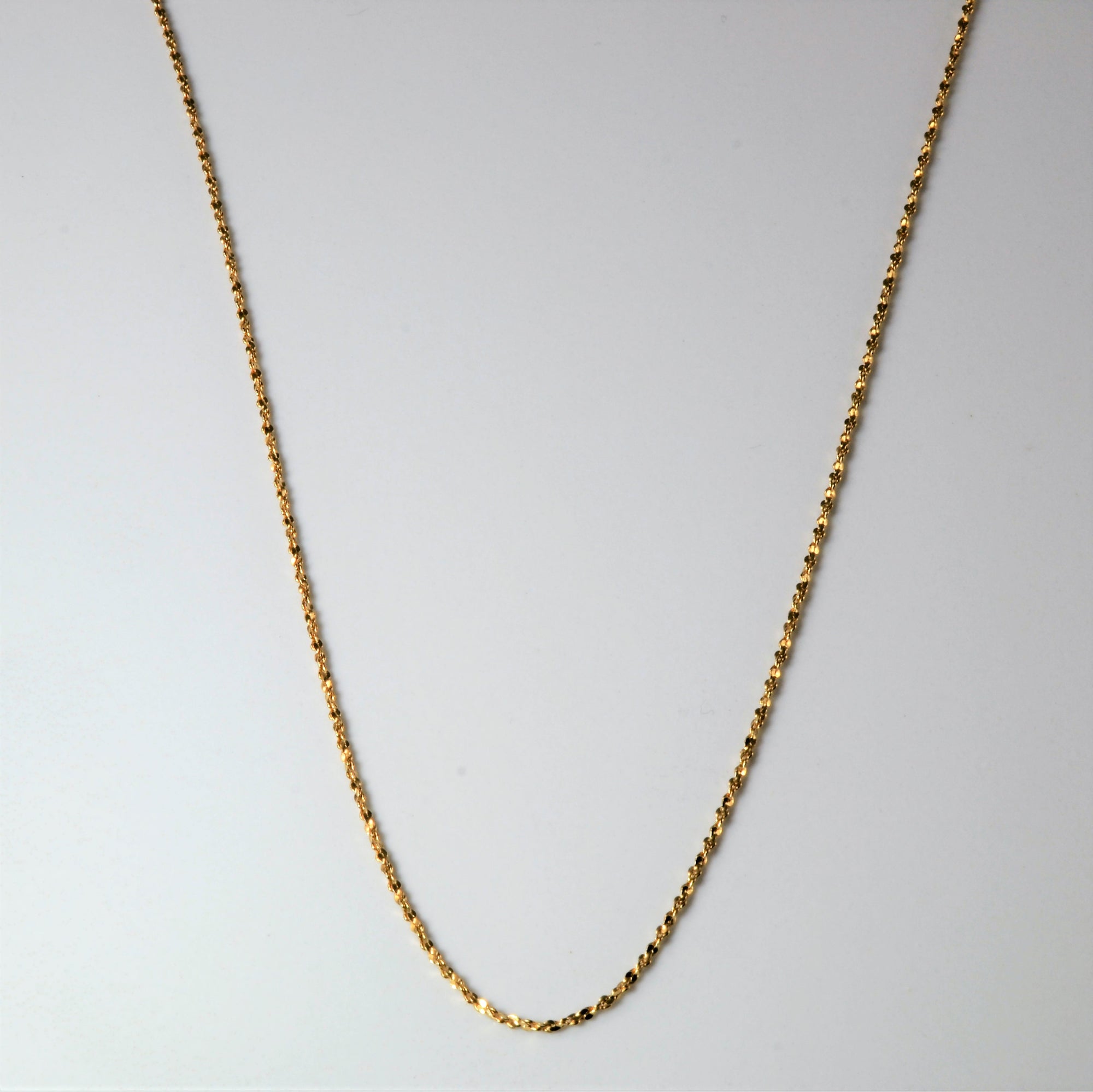 10k Yellow Gold Twisted Serpentine Chain | 24