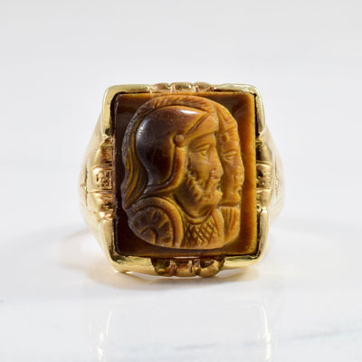 Tiger's Eye Cameo Ring | SZ 6.25 |