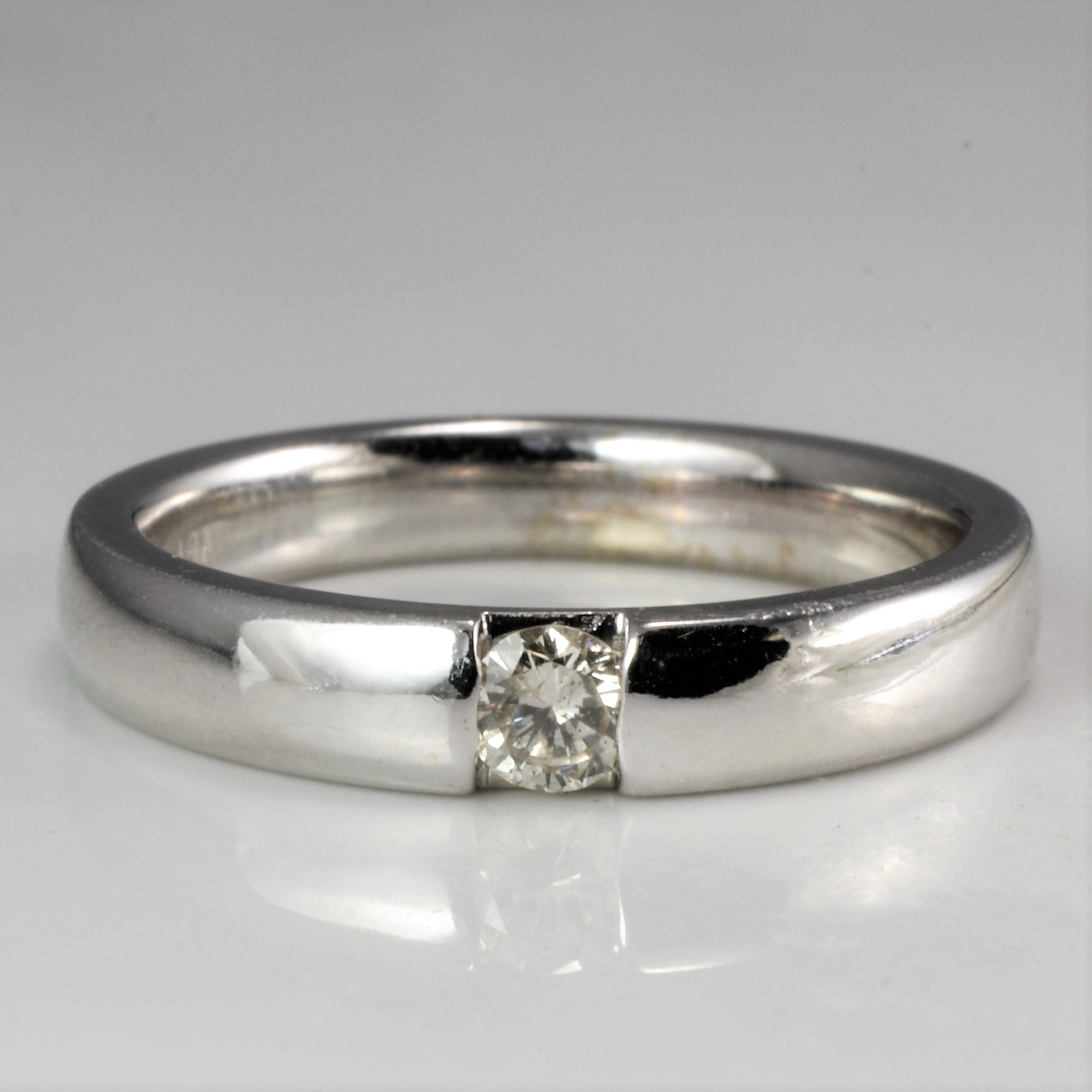 Semi Bezel Diamond Band | 0.13 ct, SZ 6.25 |
