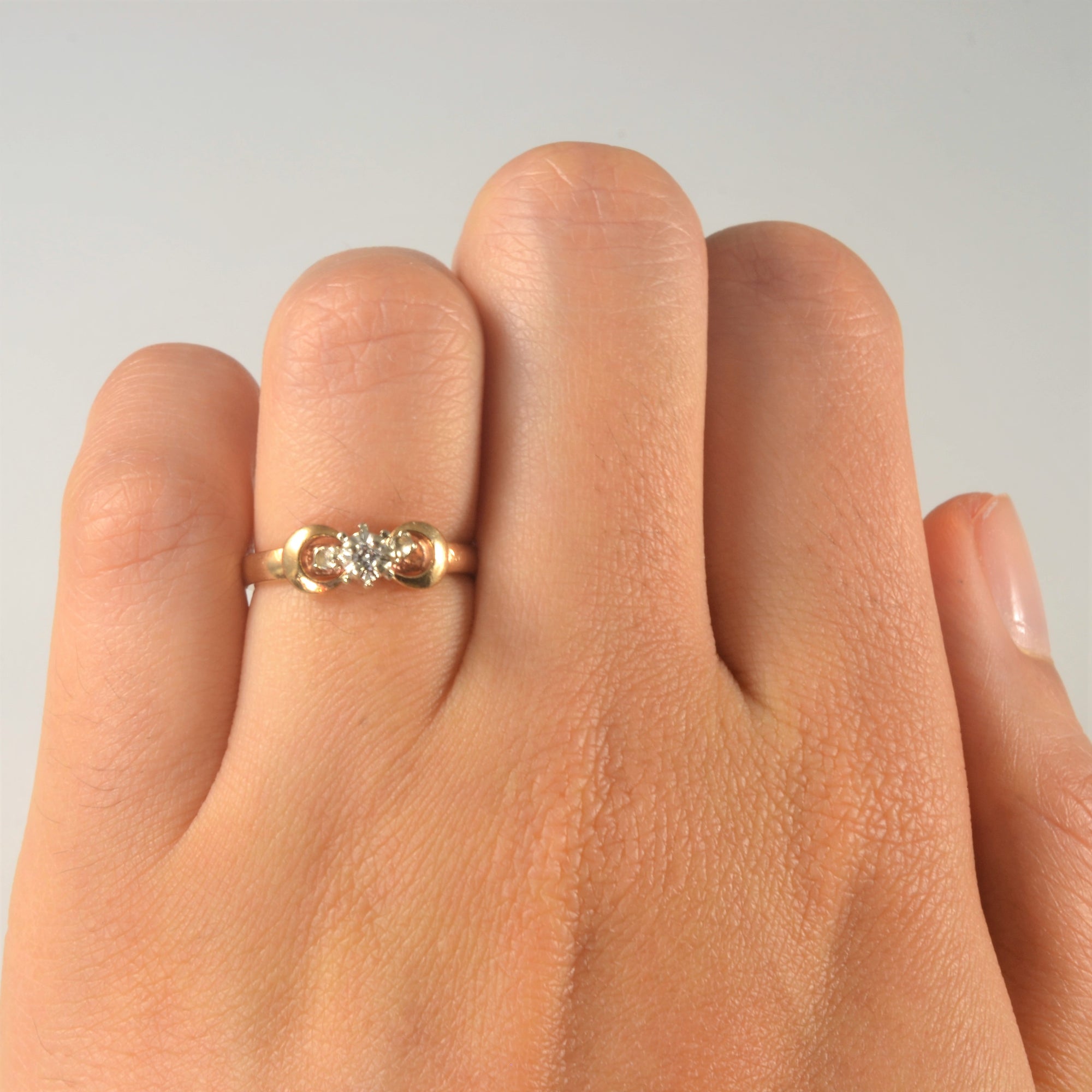 Petite Solitaire Diamond Ring | 0.02ct | SZ 4.5 |