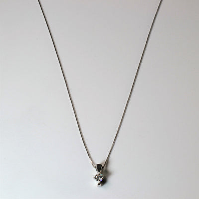 Solitaire Diamond Necklace | 0.25ct | 18