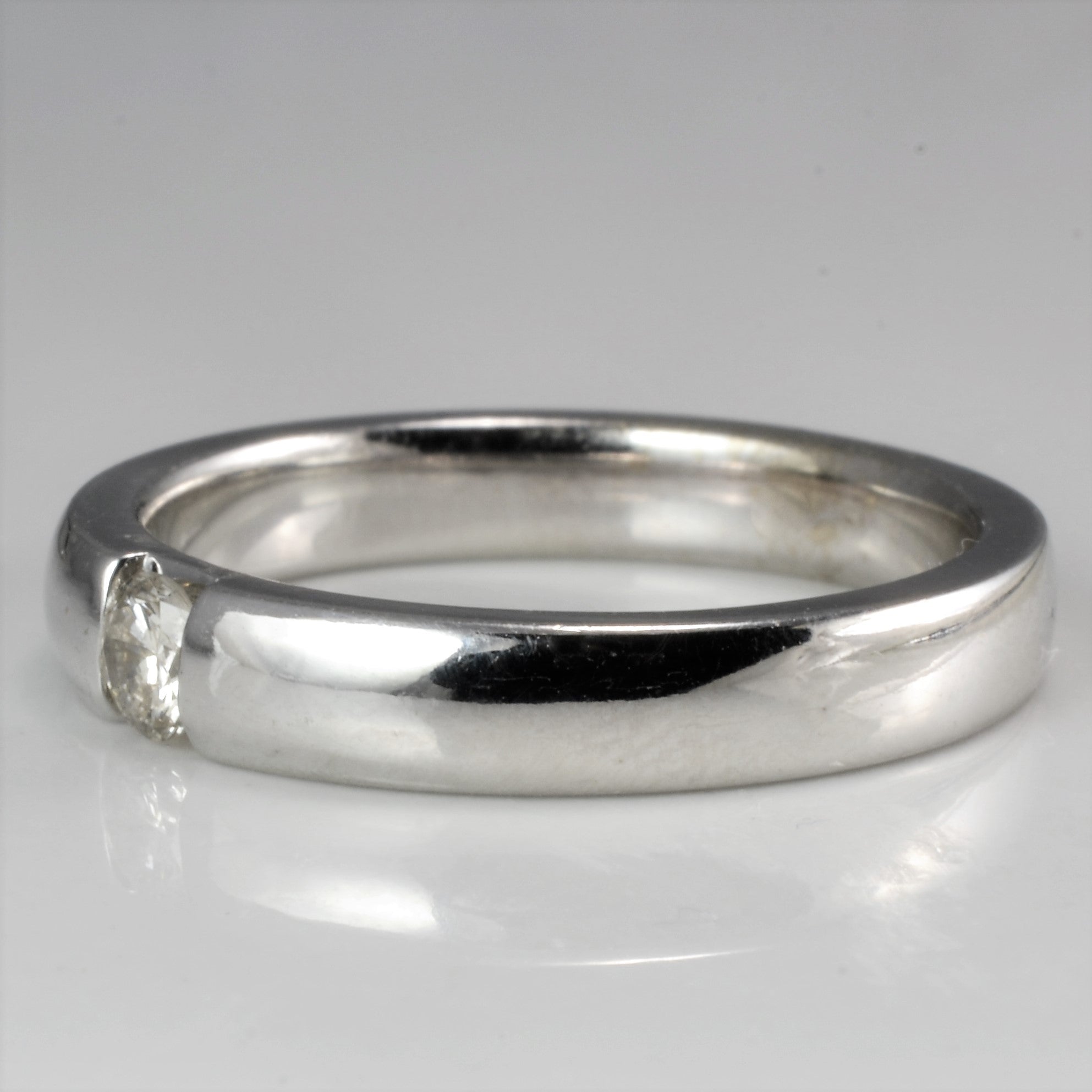 Semi Bezel Diamond Band | 0.13 ct, SZ 6.25 |
