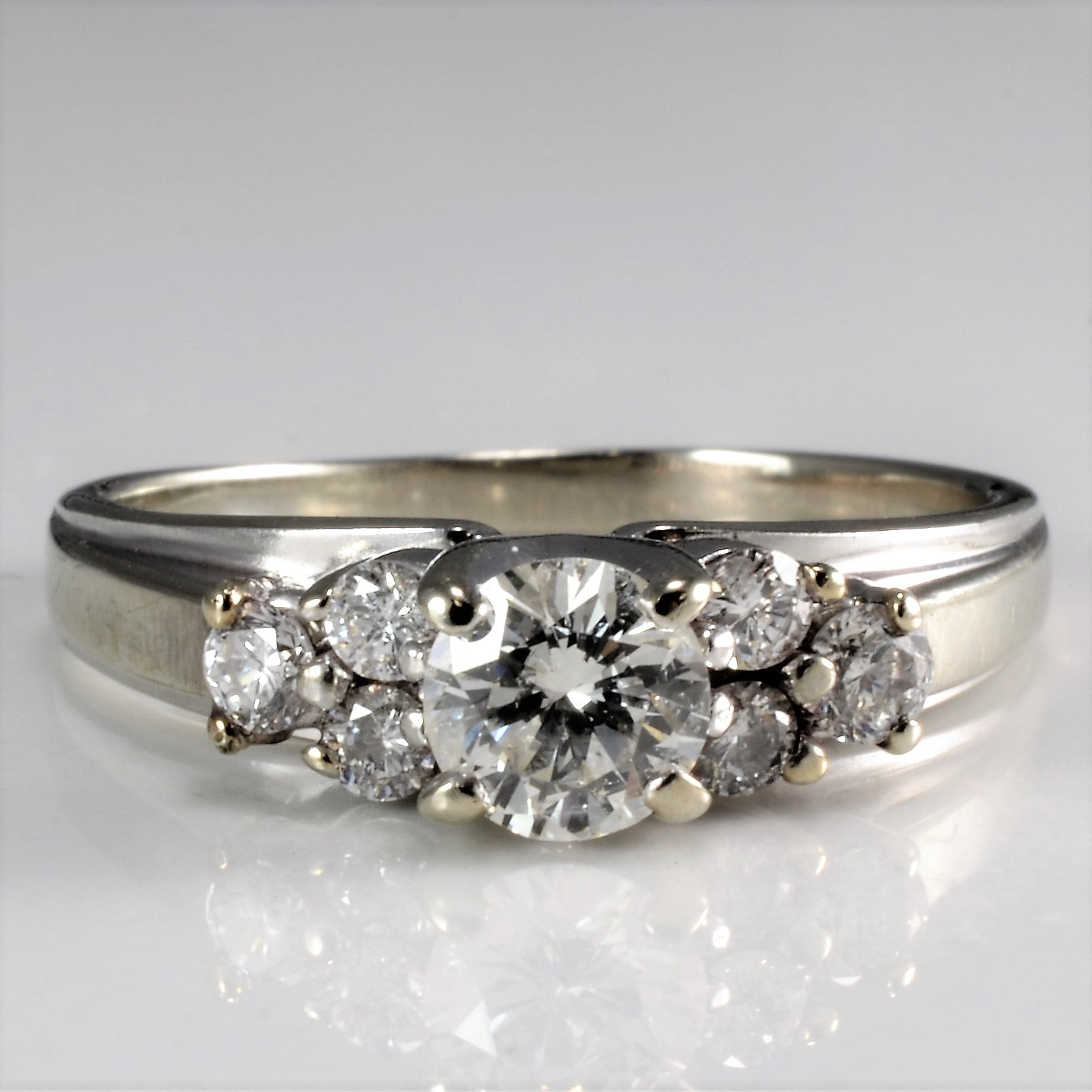 Cluster Diamond Engagement Ring | 0.74 ctw, SZ 6.5 |